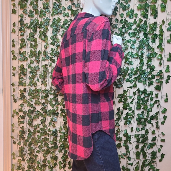 SWS Women's Lumberjack Cabincore Boyfriend Button-down Shirt size S - Picture 5 of 12